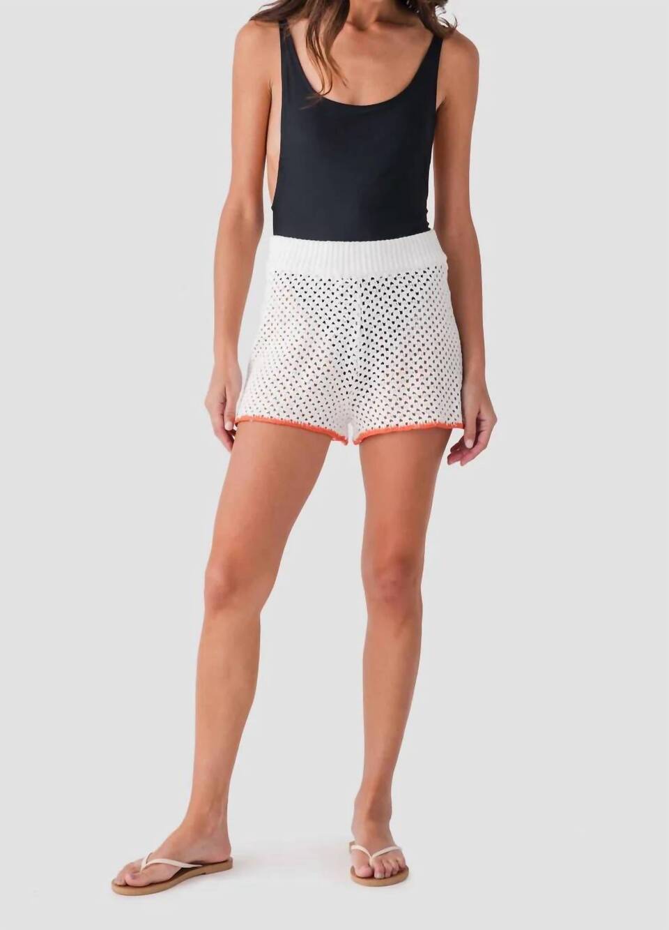 NEW ELAN the amalfi coast shorts in white